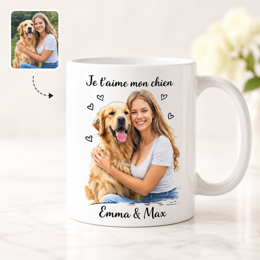 Mug personnalisé – Photo & message